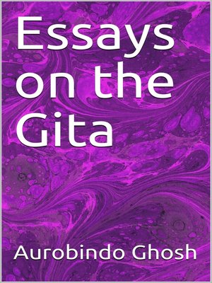 cover image of Essays on the Gita